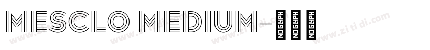 Mesclo Medium字体转换